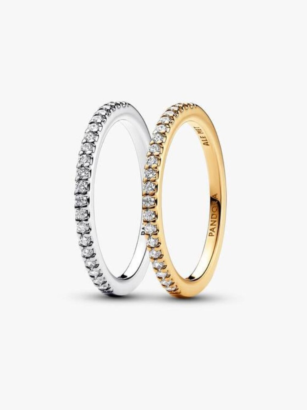 Pandora Classic Sparkling Band Ring Set